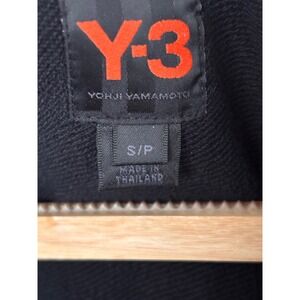 Y-3 Adidas Yohji Yamamoto Full Zip-Up Hoodie Black Size Small Women